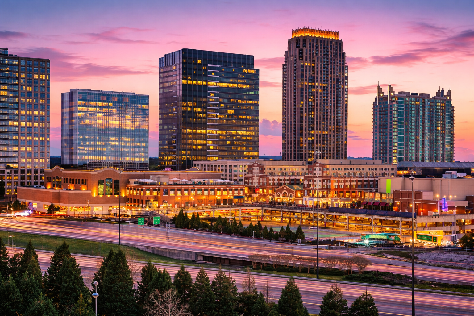 Atlantic Station Dusk