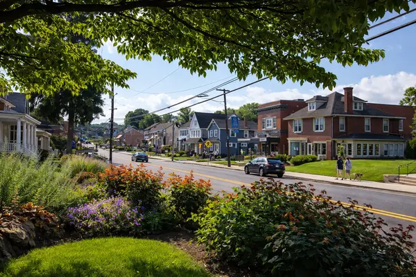 Charming street scene in Camp Hill, PA