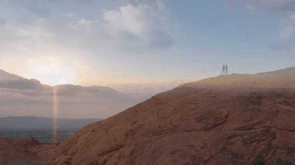 Sunset summit view from the trails above Astra at La Madre Peaks