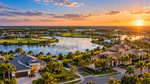 Golden Sunset Lakeside Golf Community