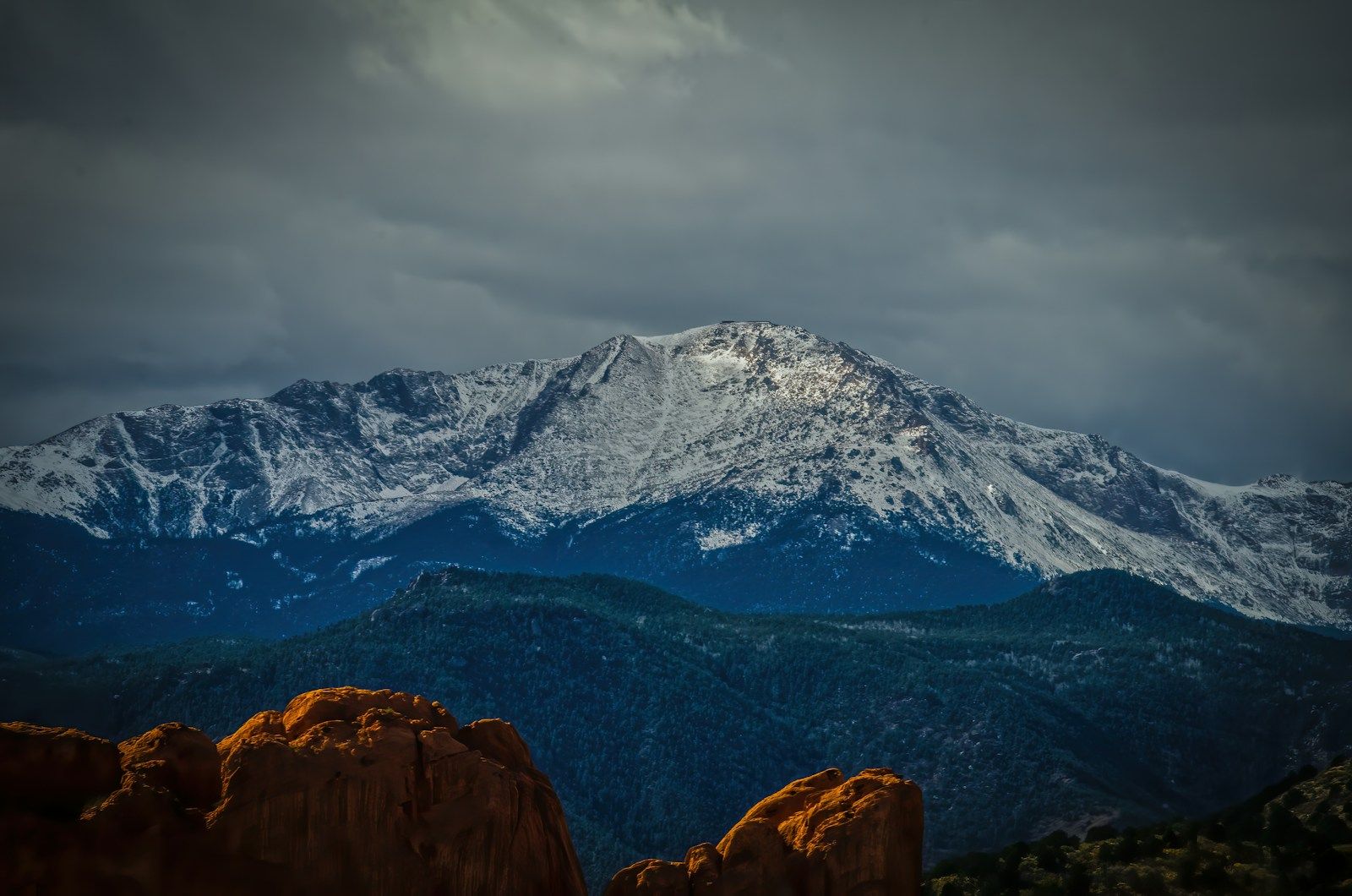 Pikes Peak and Garden of the Gods in Colorado Springs