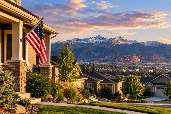 Golden-Hour Mountain Valley View
