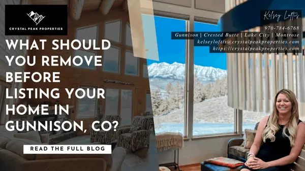 What should you remove before listing your home in Gunnison, CO?