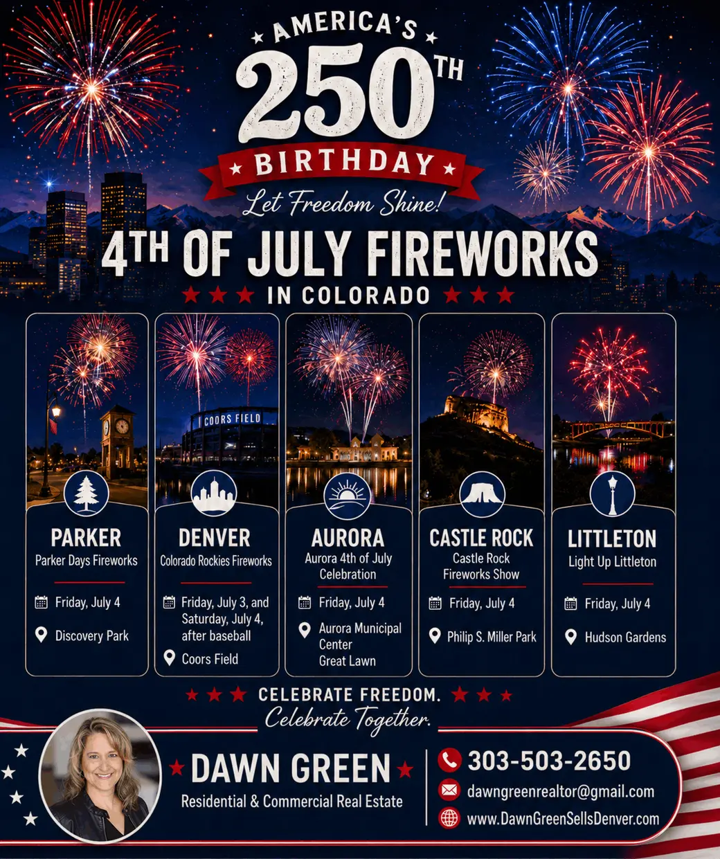 Looking for "4TH OF JULY FIREWORKS" around Denver Metro and Colorado?