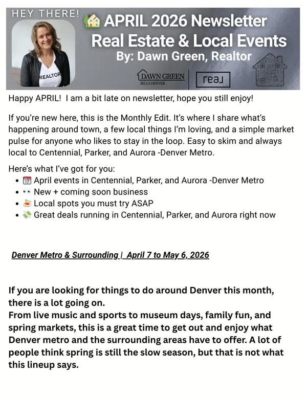 Denver Metro & Surrounding Events | April 2026 Guide