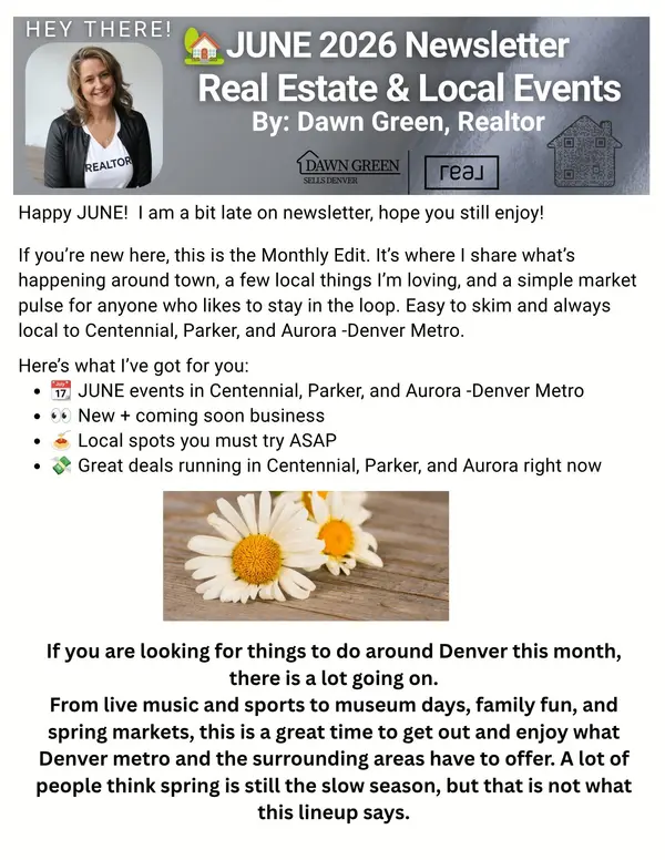 June 2026 in the Denver Metro! Newsletter