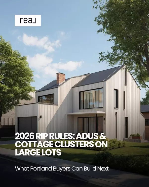 If I buy a home with a large lot, what are the new 2026 possibilities for adding a detached ADU or cottage cluster under the Residential Infill Project (RIP) rules?