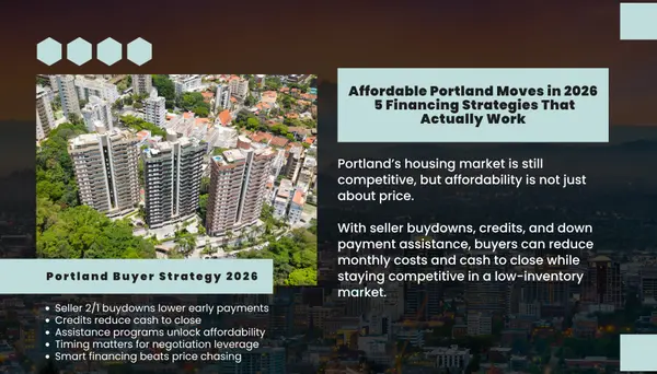 Seller Buydowns, Credits, and Creative Financing: 5 Ways to Make Your Portland Move Affordable,Lisa Mehlhoff