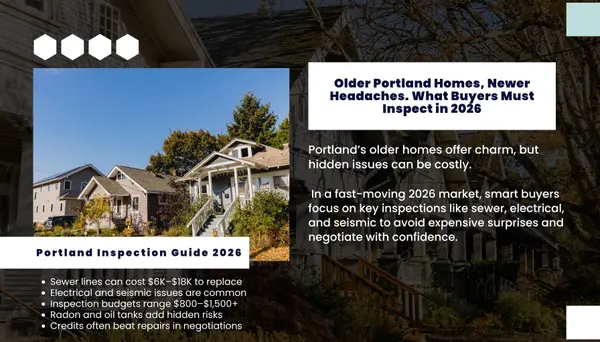 Older Portland Homes, Newer Headaches: What Inspections Matter Most in 2026,Lisa Mehlhoff