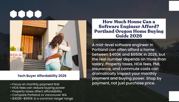 How much house can a mid-level software engineer afford in Portland Oregon 2026