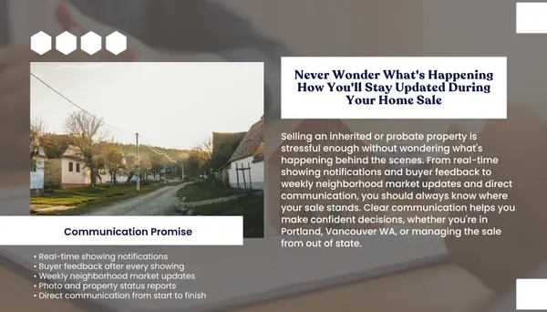 How Your Portland Oregon Real Estate Agent Keeps You Updated During a Probate Sale