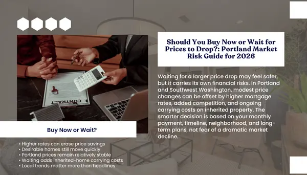 Risks of Buying Now in Portland Oregon if Prices Dip Further