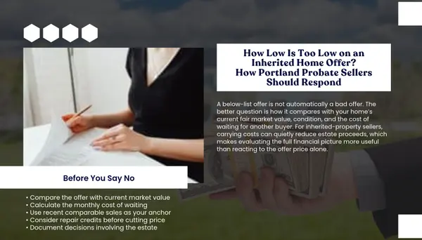 How Low Is Too Low on a Portland Oregon Inherited Property Offer?