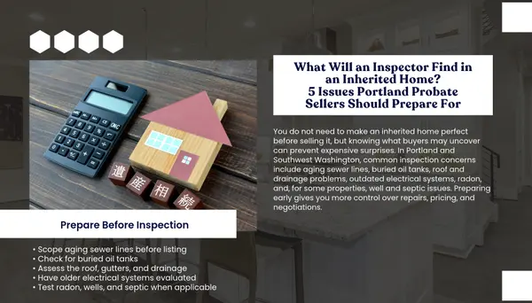 Inspection Issues to Anticipate When Selling an Inherited Portland Home