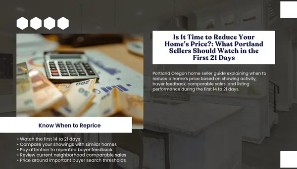 When to Consider a Price Reduction on Your Portland Oregon Home