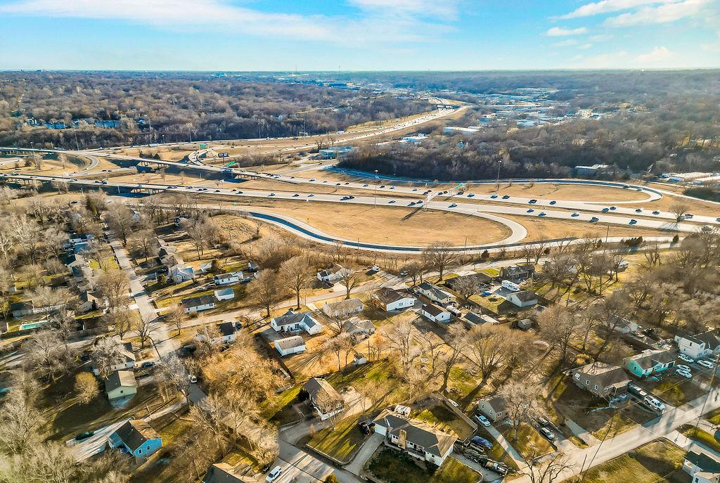 Kansas CIty Kansas Neighborhood Aerial View