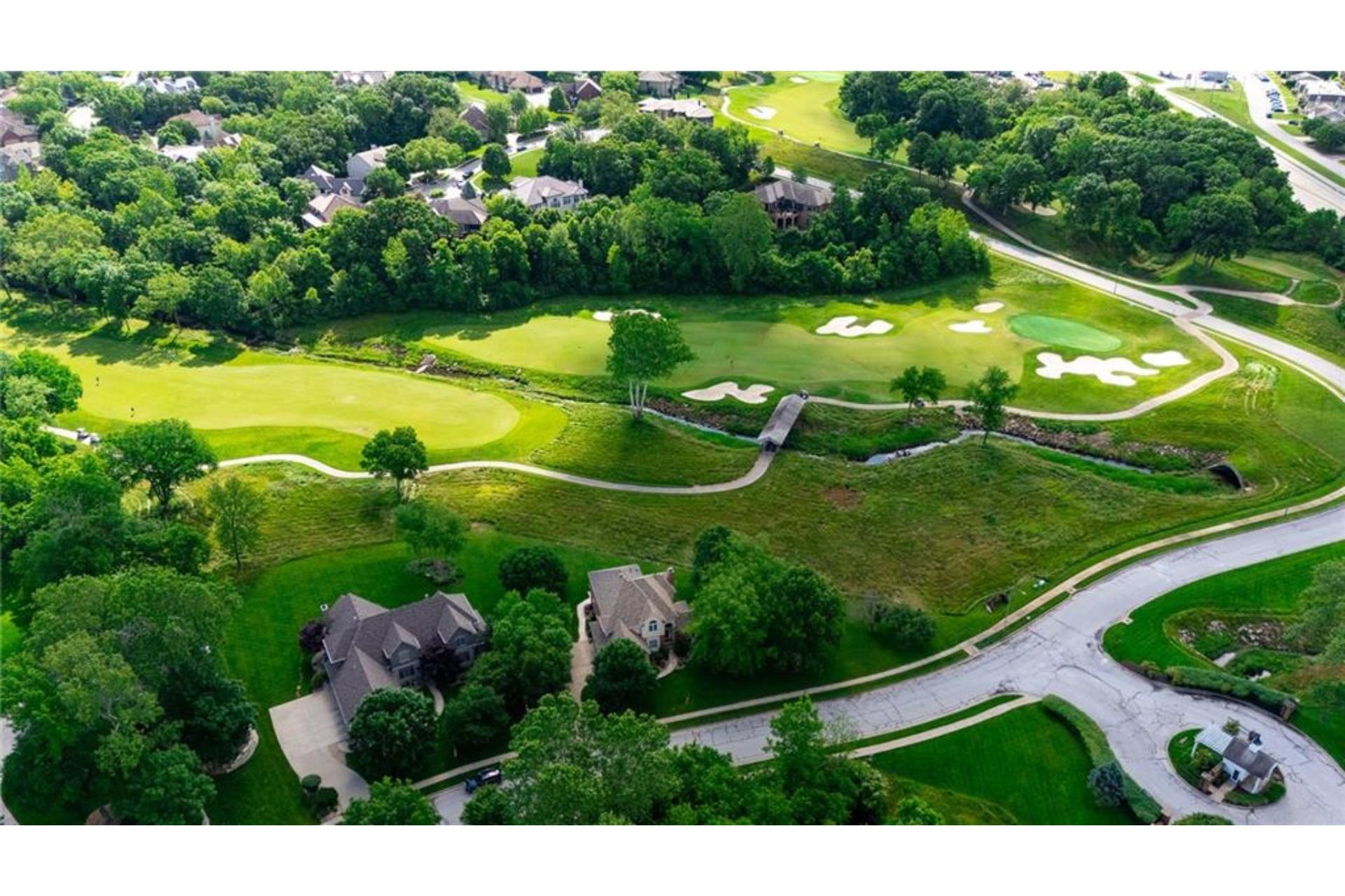 Parkville Missouri Neighborhood Aerial View