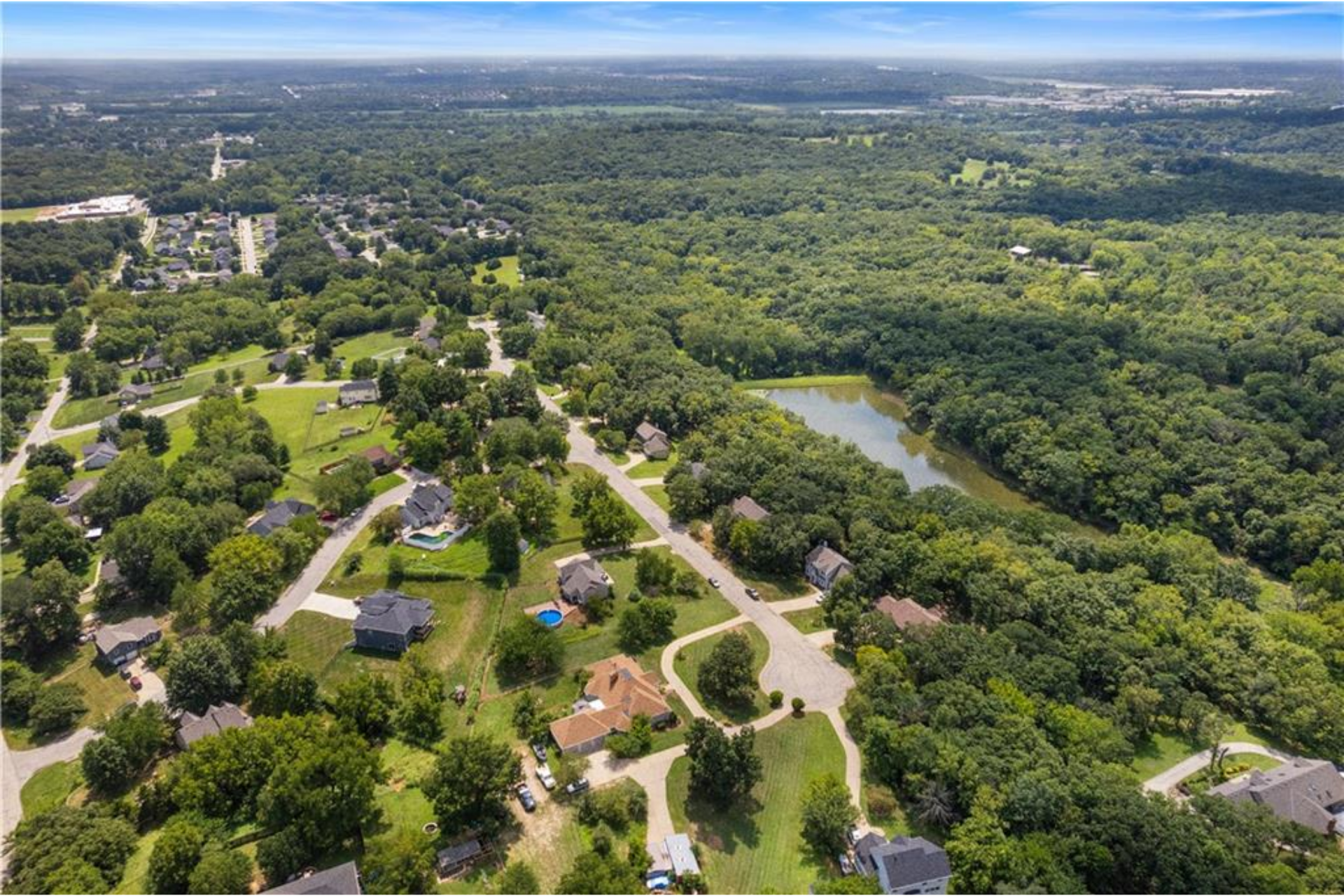 Edwardsville Kansas Neighborhood Ariel View