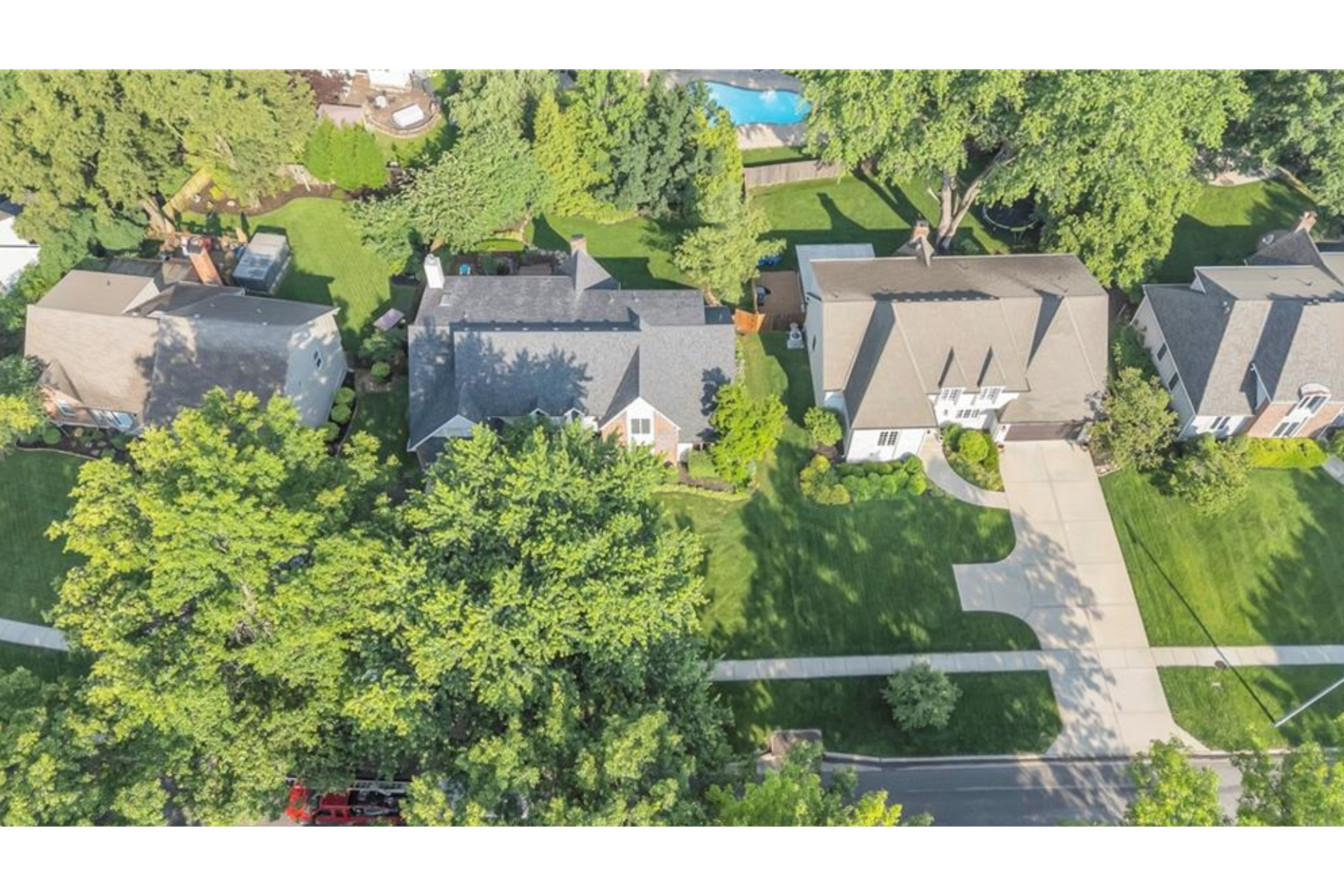 Prairie Village Neighborhood Ariel View