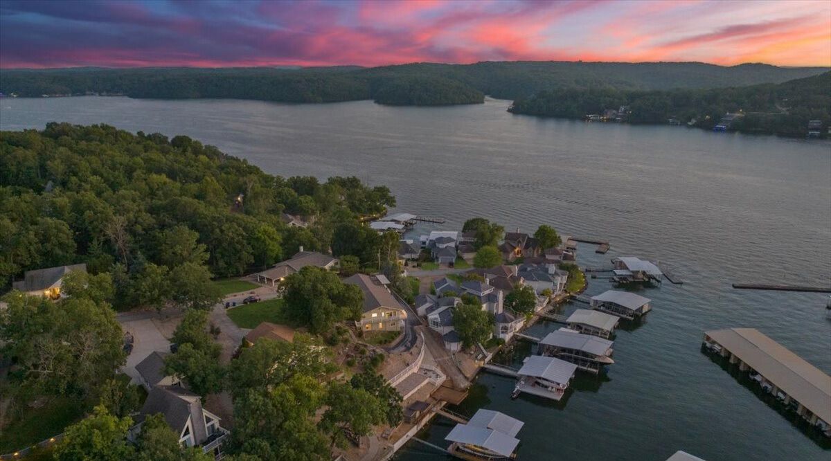 Lake of the Ozarks Aerial View Homes Landscape