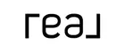 Real Logo Solid White with Black Wordmark