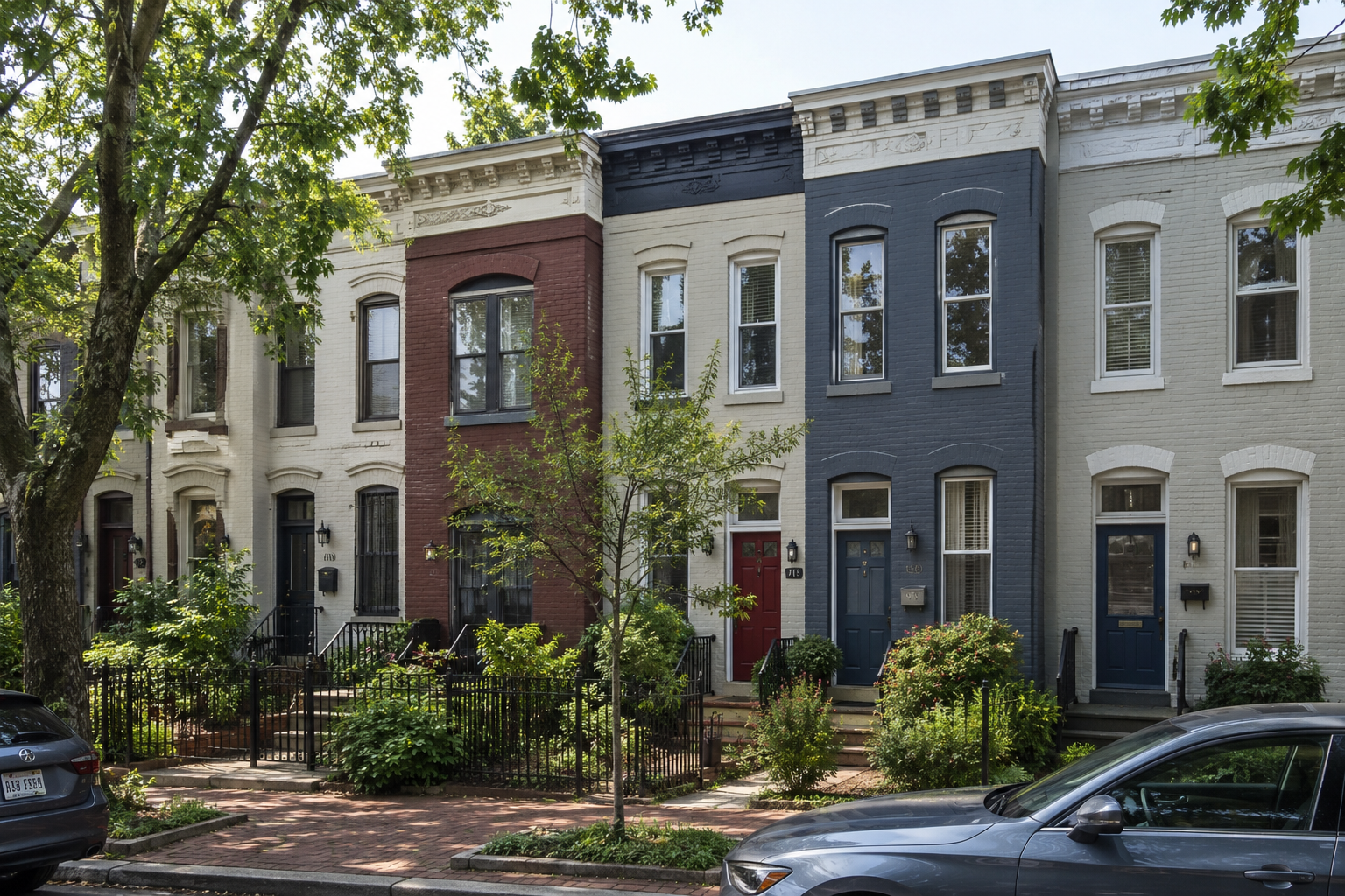 Washington DC neighborhood lifestyle and residential street