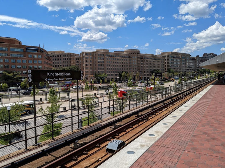 King Street Metro station in Old Town Alexandria