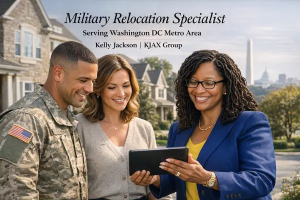 Top Military Relocation Realtor in Washington DC, Northern Virginia, and Maryland: Kelly Jackson of KJAX Group,Kelly Jackson