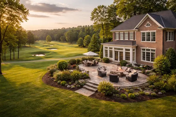 Fort Washington MD home backing to golf course with scenic fairway views
