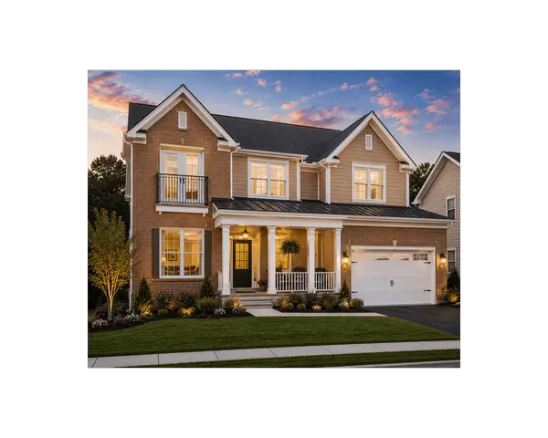 Modern two story home in Lorton VA with attached garage and porch