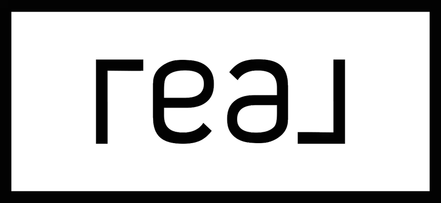 Real Logo Outline Black