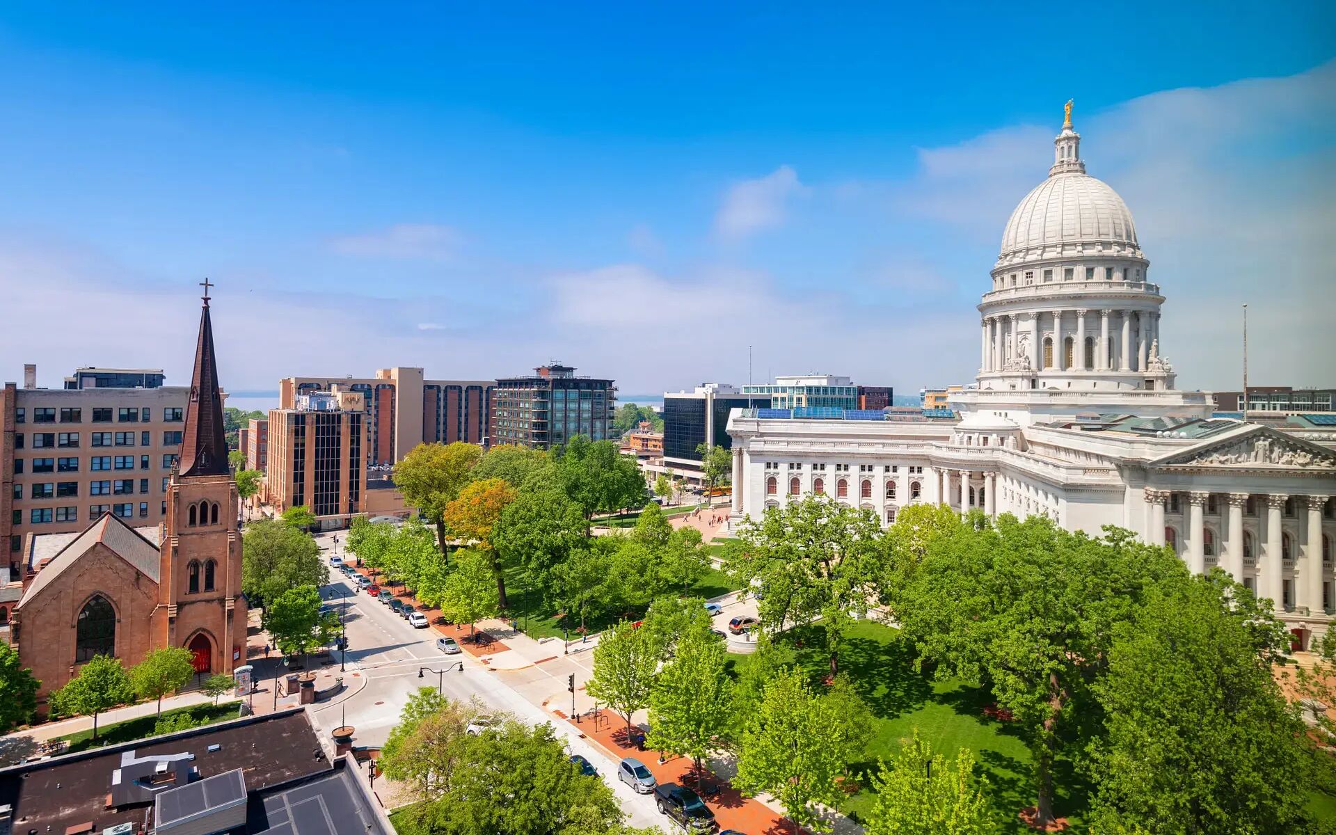 Madison Wisconsin - Landscape 1920