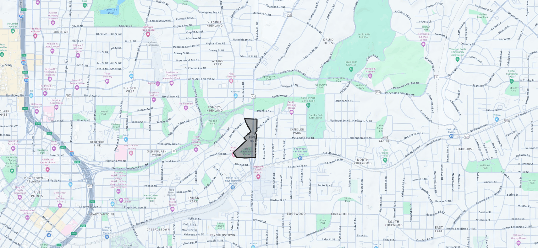 Little Five Points Atlanta GA