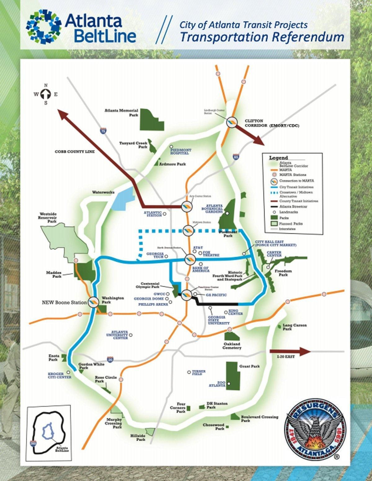 Atlanta Beltline Map
