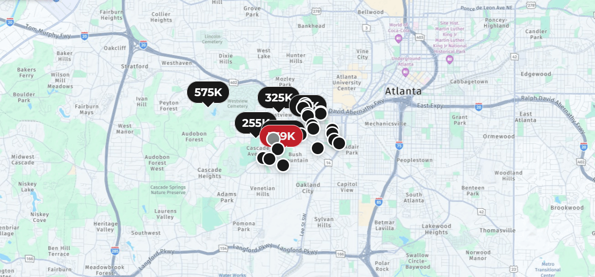 West End Atlanta Map Location