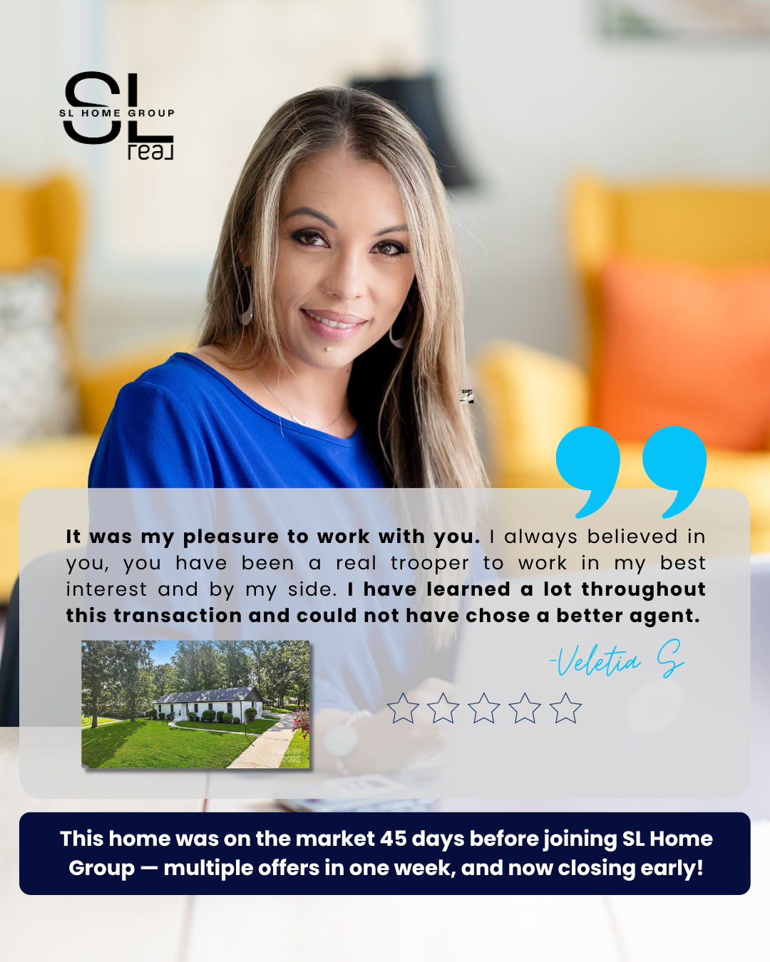 SL Home Group client testimonial 2
