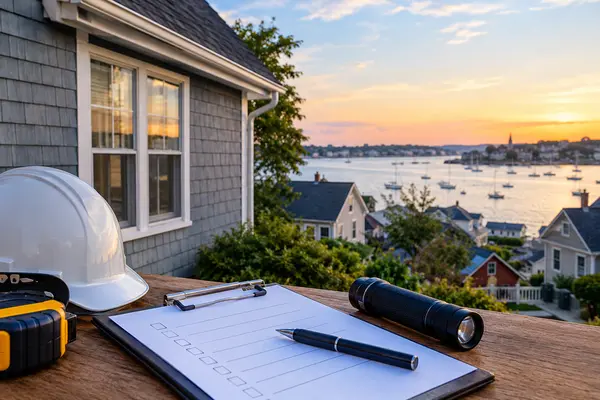 Coastal Home Inspection at Sunset