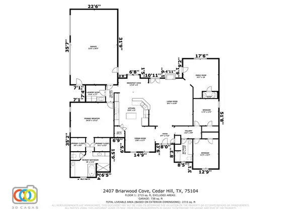 2407 Briarwood Cv, Cedar Hill, TX 75104-4536