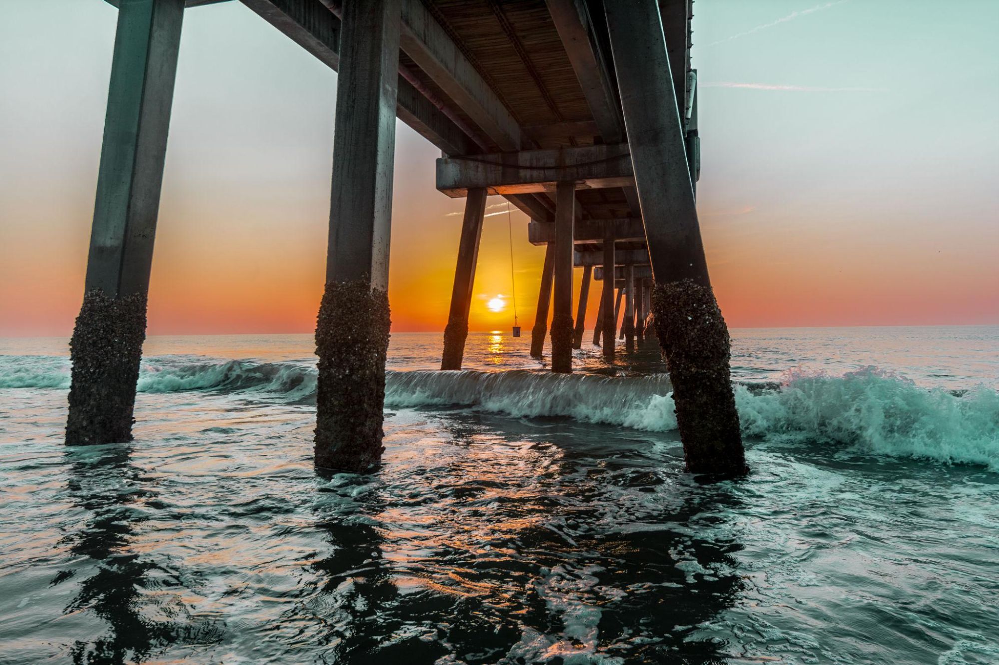 jaxbeach pier sunset