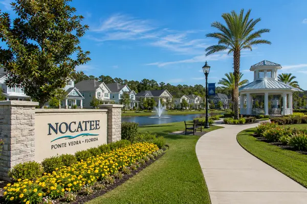Nocatee master-planned community near Ponte Vedra, Florida, featuring new homes, community parks, walking trails, lakes, and resort-style amenities.