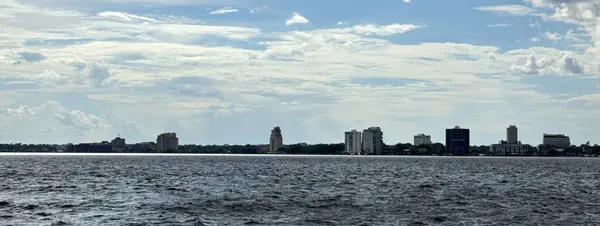 Downtown Jacksonville skyline viewed from San Marco.