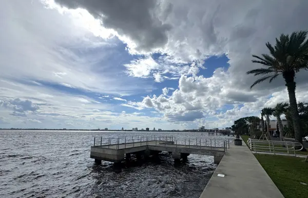 Scenic view of the St. Johns River near San Marco in Jacksonville, Florida.