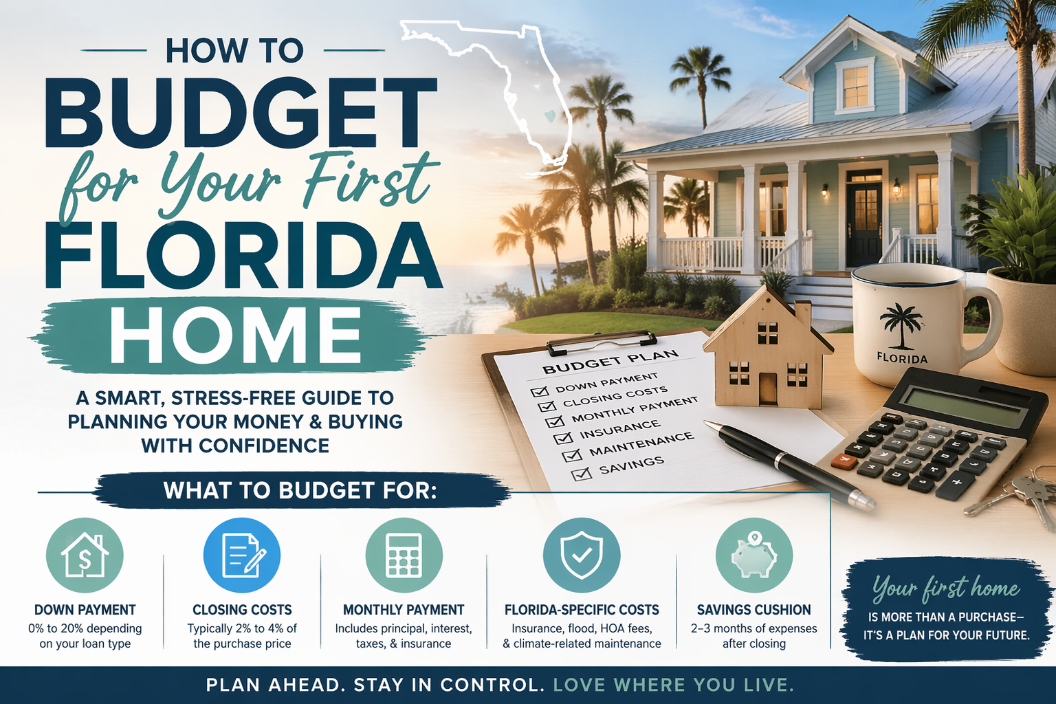 Budgeting for Your First Florida Home