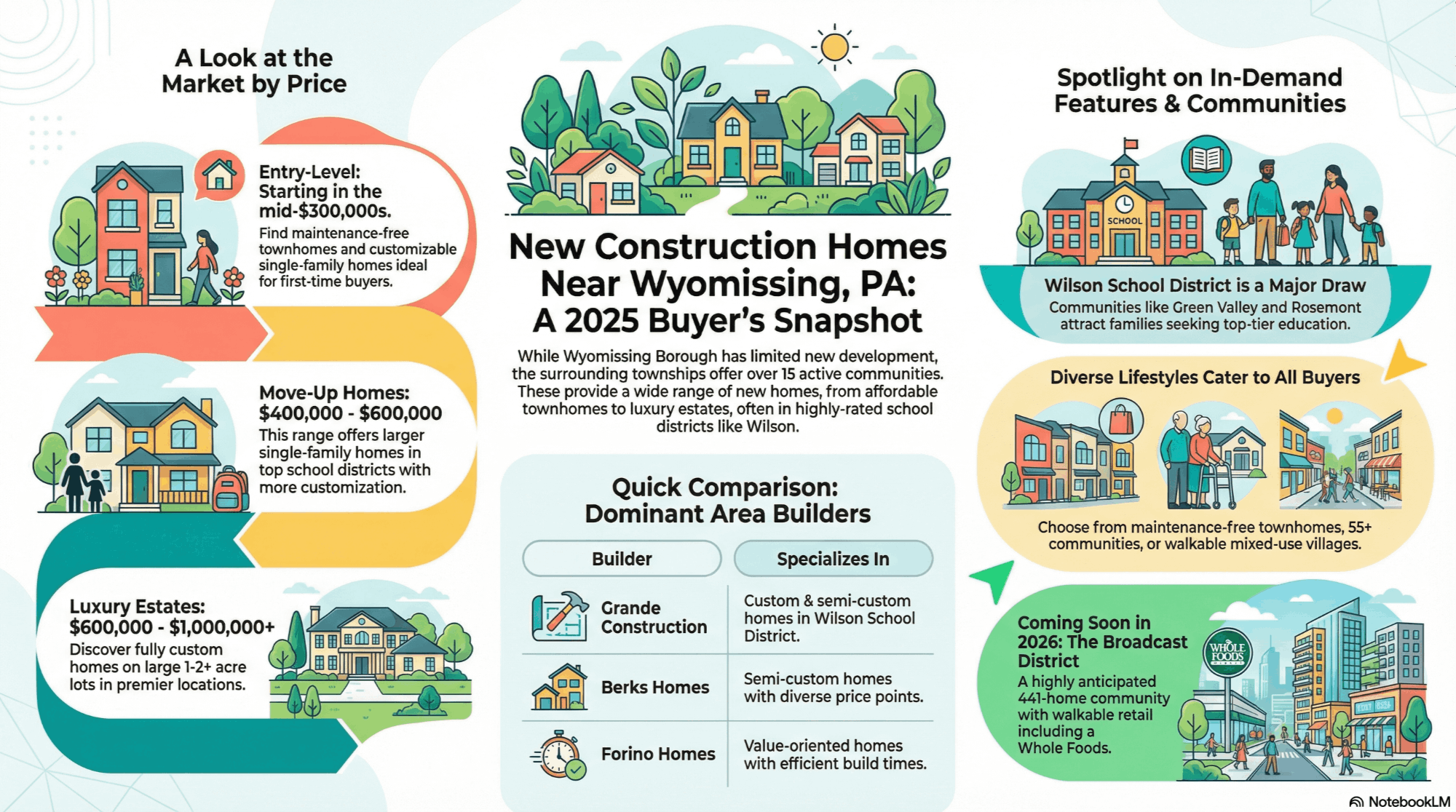 New Construction Homes in Wyomissing, PA