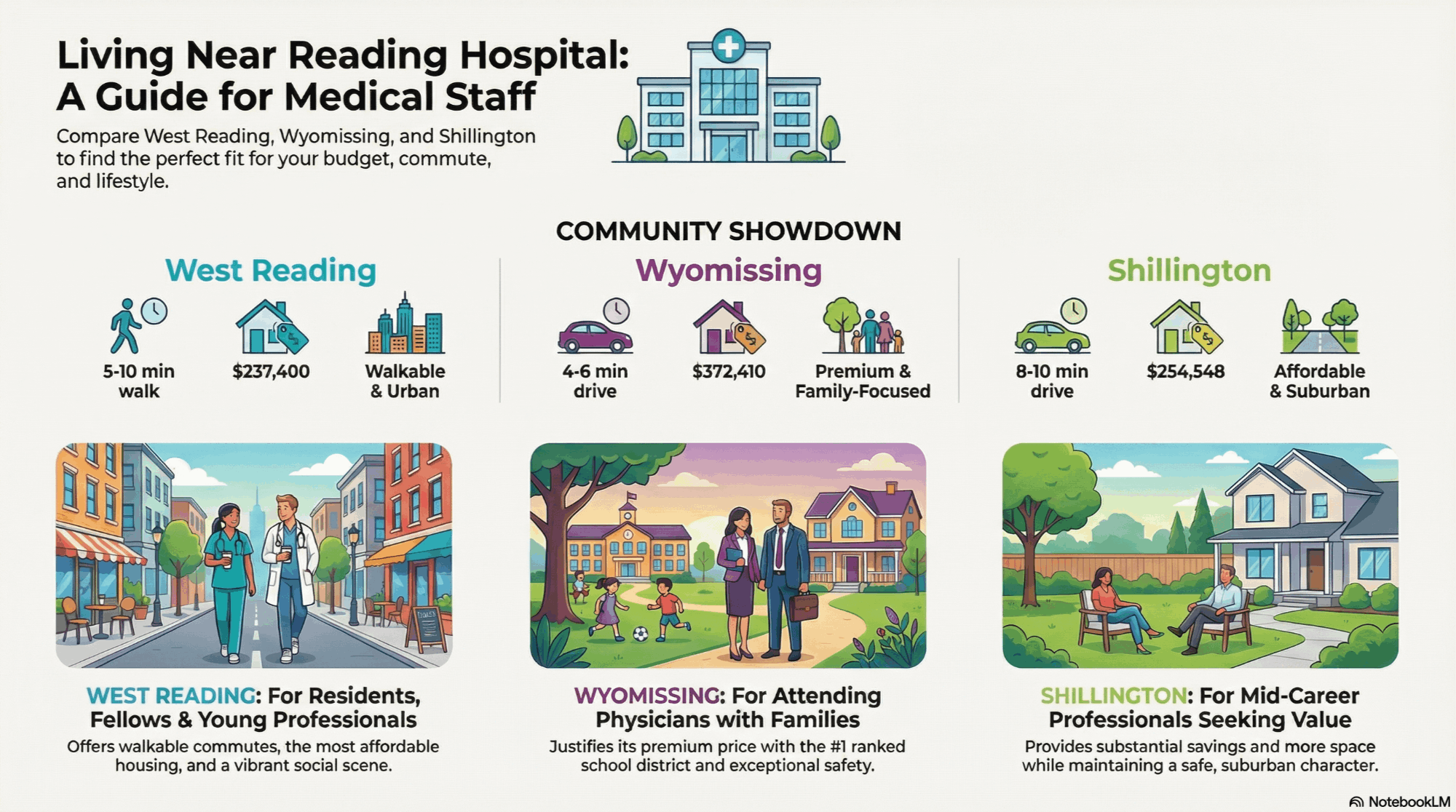 Working at Reading Hospital: Best Places to Live Nearby in Berks County PA
