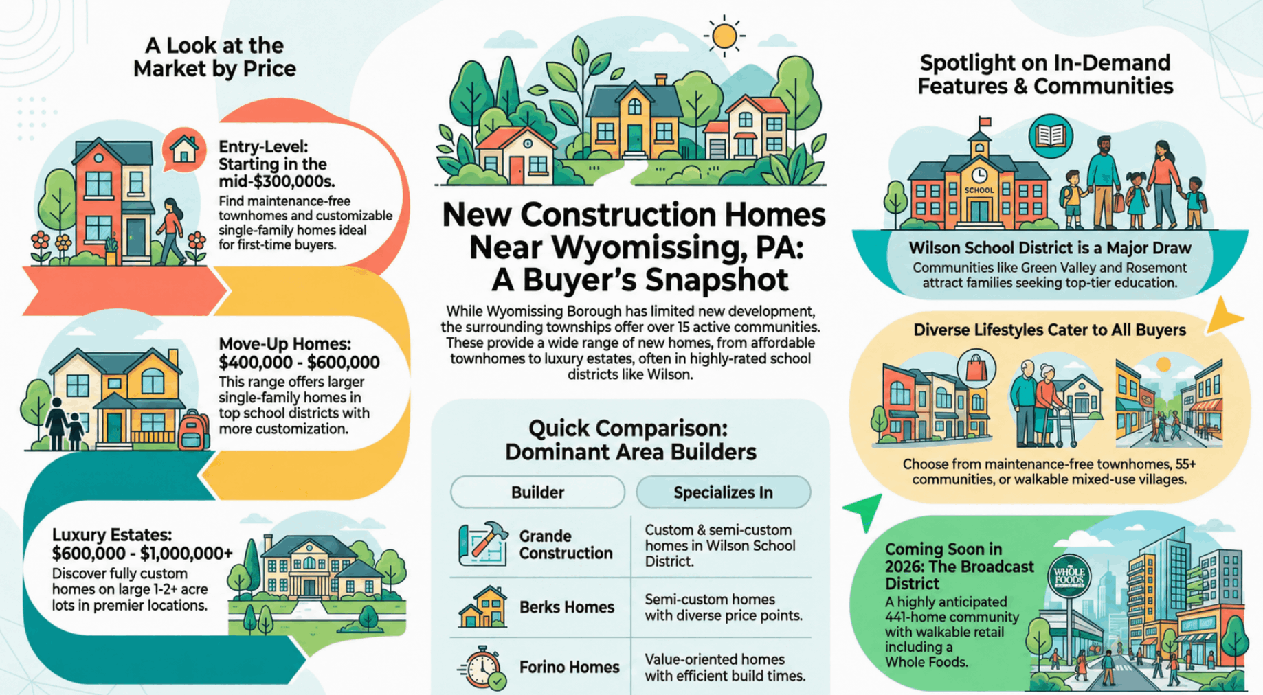 New Construction Homes in Wyomissing, PA