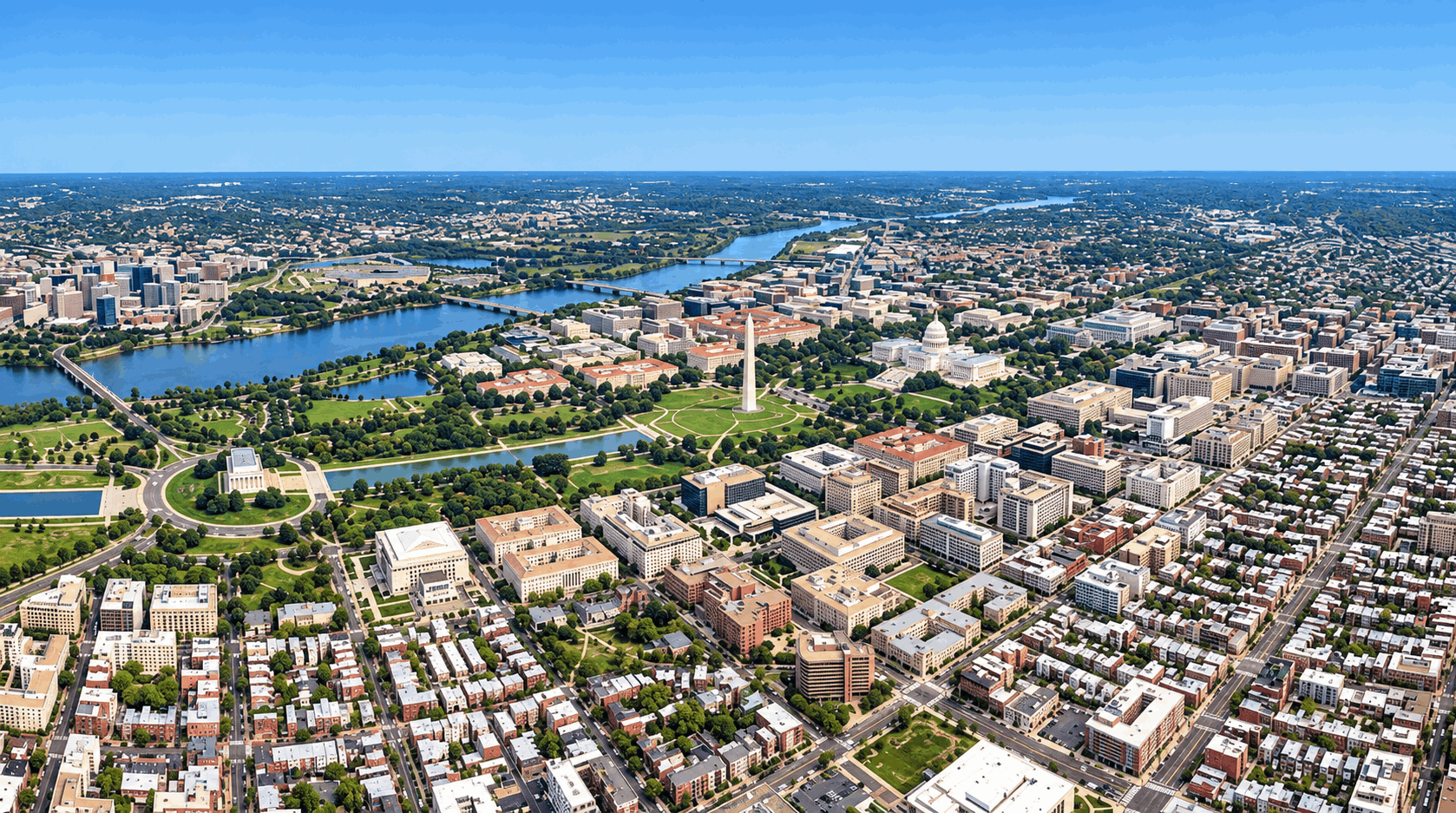 Washington DC Skyline & Potomac River