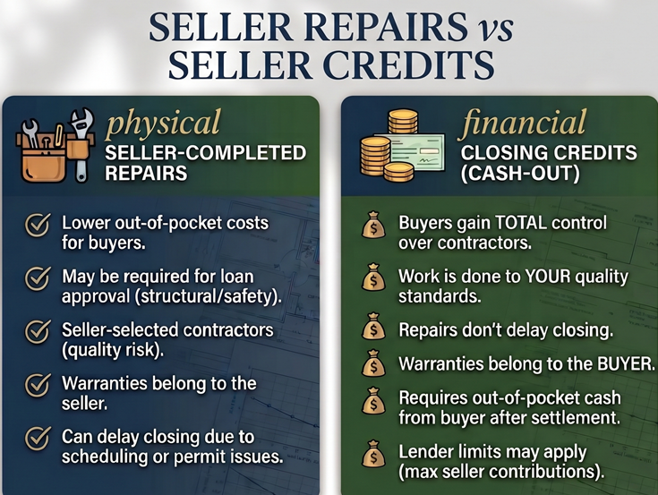 Seller Repairs vs Seller Credits