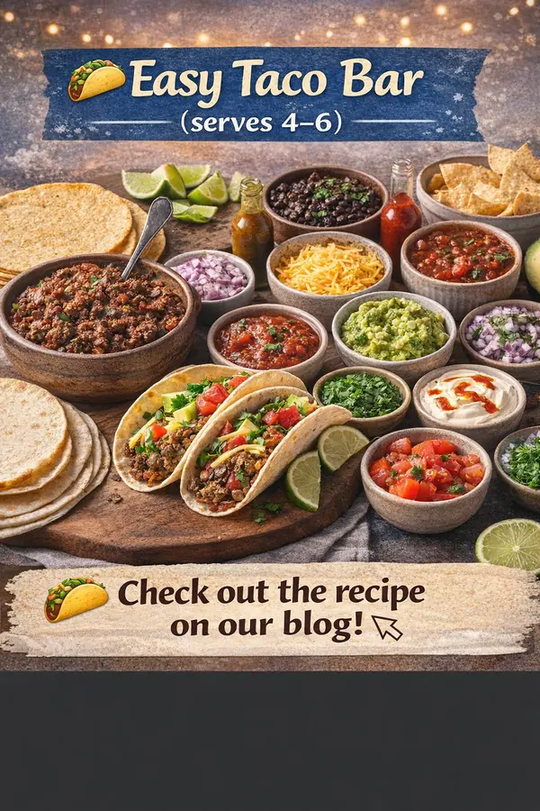 Easy Taco Bar for a Cold Day (Serves 4-6)