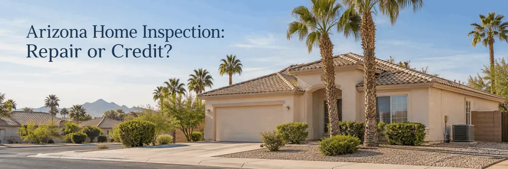 Arizona Home Inspection: Repair or Credit?